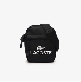 Resim Lacoste Erkek Baskılı Siyah Postacı Çantası 