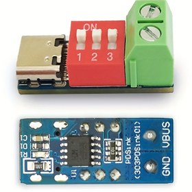 Resim Hızlı Şarj Test Cihazı Modülü, QC PD Ayarlanabilir Voltaj 5-20V, Bakır Alaşımlı Temas, Lehim Terk, Şarj Edilmemiş Güç Modu, Elektronik Cihazlar Geliştirme için Kod Ayarı 