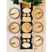 Resim Casa De Bella 6 Kişilik 38 Parça Bambu Kahvaltı Takımı 20 Cm 