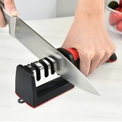 Resim Profesyonel Mutfak Bileme Taşı - 4 Aşamalı Bıçak Bileyici, Tungsten Elmas Seramik Bileme Aracı 