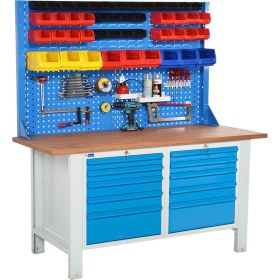 Resim Star Çelik Atölye Çalışma Tezgahı (1600 x 720 x 830-930 mm) 