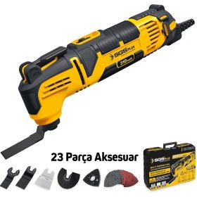 Resim İBTAŞ Sgs5255 - 23 Parça Kesici Raspalama Zımparalama Makine Seti 310 Watt - Metal Ahşap Derz Kazıyıcı Kes 
