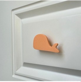 Resim Pomerol Turuncu Balina Dolap Kulpu - Çocuk Odası, Mutfak Ve Banyo İçin Modern Ve Dayanıklı Mobilya Kulp, Hd 