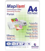 Resim Mapi Lamisyon 125 Micron Parlak Laminasyon Filmi (A4) 100 Lü 