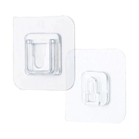 Resim Tp Buğz Yumurcak Shop® Eşya Sabitleme Askısı 10 Çift Şeffaf Çift Taraflı Yapışkanlı Geçmeli Klips 