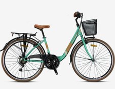 Resim TETRA 3.0 - 28 Jant City Bike - 15' - 21 Vites - V.B. - Mint Yeşili-Kahverengi\u002FBej 