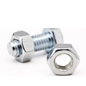 Resim M16x45 Çelik Civata + Somun Altı Köşe Dın 933 Akb 5 Adet 