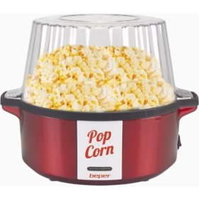 Resim Beper Kırmızı Retro Patlamış Mısır Makinesi 700 W 