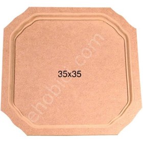 Resim İstanbul Hobi Altıgen Tepsi Ahşap (mdf) Obje T692 