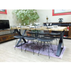 Resim NT Concept Ntconcept Doğal Ağaç Yemek Masası - (85cm-185cm Masa) 