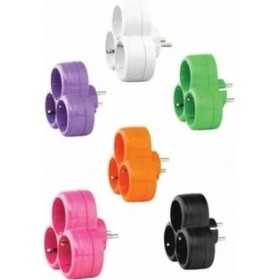 Resim Akım Topraklı Üçlü Fiş Priz Yonca Golyat 