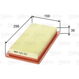 Resim VALEO 585061 Hava Filtresi ( Fiat : Punto I 1.7 Td ) 71736121 (WH449884) 