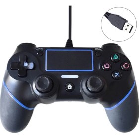 Resim xPhone Store Zshskj Sony Playstation Ps4 Için Kablolu Oyun Denetleyicisi - Mavi (Yurt Dışından) 
