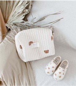 Resim Modakids Anne Bebek Bakım Çantası Kapitone Su Geçirmez Bebek Arabası Organizer Düzenleyici Stroller Bag 