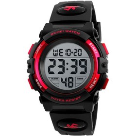 Resim Skmeı Çocuk Kol Saati Moda Çok Fonksiyonlu Su Geçirmez Açık Spor Parlayan Saat Çocuklar Öğrenciler İçin Erkekler 1266 Kırmızı Altın 