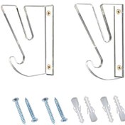 Resim Youmex Akrilik Kaykay Duvar Montajı 2 Adet - Depolama Kancalı Gösterim Rafı Siyah/şeffaf Seçenekli 