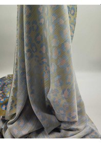 Resim Leopar Desenli Saten Viskon Kumaş 