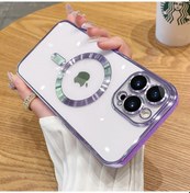 Resim iPhone Uyumlu 13 Pro Kılıf Magsafe Kamera Lensli Korumalı Şeffaf S 