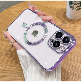 Resim iPhone Uyumlu 13 Pro Kılıf Magsafe Kamera Lensli Korumalı Şeffaf S 