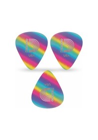 Resim Daddario 1crb2-3 Gitar Penası 3 Adet 0,50mm. Celluloid Rainbow Lıght 