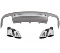 Resim Audi A5 2012-2016 Sedan Uyumlu S5 Difüzör / Egzoz Seti 