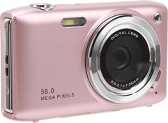 Resim Yüksek Çözünürlüklü, 2,88 İnç Ekran, 58MP 4K HD Video Kamera, Çok Fonksiyonlu, Gece, Spor, Toplantılar, Plajlar Için Sabit Odak Makrolu Dijital Video Kamera (Pembe) 