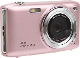 Resim Yüksek Çözünürlüklü, 2,88 İnç Ekran, 58MP 4K HD Video Kamera, Çok Fonksiyonlu, Gece, Spor, Toplantılar, Plajlar Için Sabit Odak Makrolu Dijital Video Kamera (Pembe) 