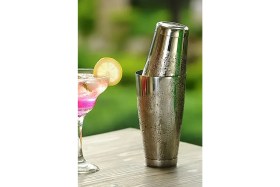 Resim Mediterian Altın Renkli Çift Hazneli 550ml-750ml Kokteyl Karıştırıcı Shaker RA902 