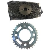 Resim CG 125 150 200 ZİNCİR DİŞLİ SETİ AGK-125 17/32/110 TELLİ Honda