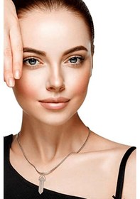 Resim Erilsa Sertifikalı Çivi Model Opal - Ay Taşı Kolye Doğal Şeffaf Renk 50 Cm Kahverengi Renk Std Beden Çok Renkli 