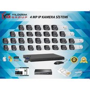 Resim 30'lu 4 MP Ip Güvenlik Kamerası 