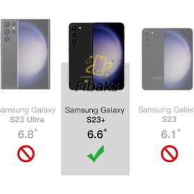 Resim Fibaks Galaxy S23 Plus Kılıf Kamera Lens Korumalı Şeffaf Renkli Logo Gösteren Parlak Omega Kapak Mor 