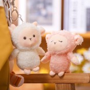 Resim OEMG Yeni Küçük Peluş Kolye Okul Çantası Çekicilik Anahtarlık Yeni Butik Kapma Makinesi Klip Bebek Makine Bebekleri (Yurt Dışından) 