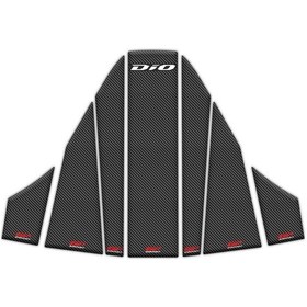 Resim GP Kompozit Honda Dio 2021-2025 Uyumlu Tank Pad Seti Karbon 