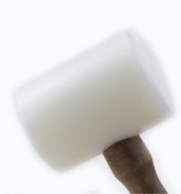 Resim AiryFooT Ahşap Saplı Plastik Tokmak Çekiç Hobi Deri El Aleti 