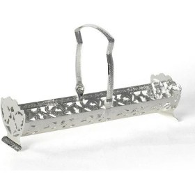 Resim Queen Anne İngiliz Gümüşü Kurabiye,makaron ve Ekmeklik Sunumluk 40 x 32 x 29 cm 