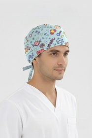 Resim ÇİZGİ MEDİKAL Formül Desenli Bone (Cotton Likra Kumaş) 