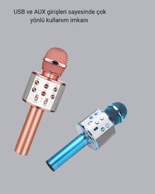 Resim Drnds Kablosuz Bluetooth Karaoke Mikrofon Yankı Efektli 