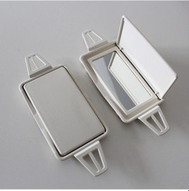 Resim Mercedes E W210 W211 Sağ&Sol Güneşlik Aynası (Kırık Beyaz Renk) 