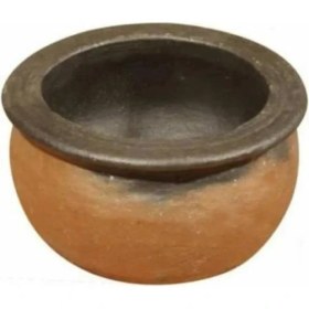 Resim 26CM Büyükboy El Yapımı Kapaklı Toprak Fırın Güveci Güveç 6-9 Kişilik Tahta Servis Kaşığı Hediyeli Toprak Tencere 