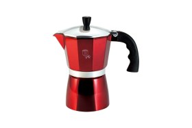 Resim Feyza Design Metallic Line Burgundy Mokapot ve 3 Fincan Seti, Şık ve Kullanışlı 
