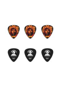 Resim Jim Dunlop Jhpt14h Hendrix Voodoo Fire 6'lı Kutu Pena 