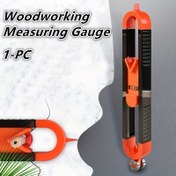 Resim 1 Adet Ayarlanabilir Profil Çizim Cetveli - Kilitli, Hassas Ahşap İşleme Ölçüm Aleti, Ergonomik Sap ve Dayanıklı Yapı ile Doğru DIY Projeler için, Kontur İzleme & Düzensizlik Ölçümü Aracı, Ahşap İşleme Araçları, Elektriksiz Tasarım 