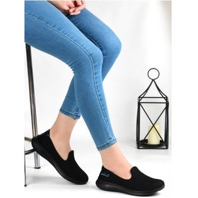 Resim Pierre Cardin Pc-30168 Ortopedik Kadın Bağcıksız Spor Ayakkabı Siyah 