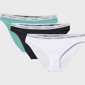 Resim Calvin Klein Bayan Külot 000qd5207e Wac Siyah-beyaz-açık Mavi Siyah-beyaz-açık Mavi 