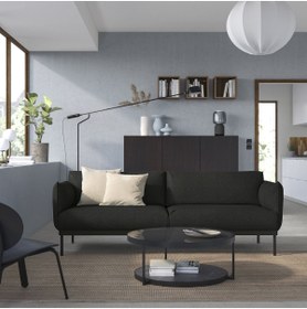 Resim IKEA 3'lü kanepe, gunnared siyah-gri 