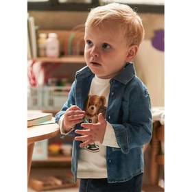 Resim Mayoral Erkek Bebek Denim Gömlek 2108 (25K2108) 