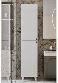 Resim Ramses Çok Amaçlı Dolap - Kiler Dolabı - Banyo Dolabı - Ayakkabılık - Mutfak Dolabı Mdf Beyaz 