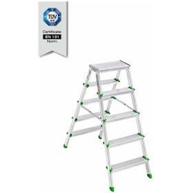 Resim Saraylı Merdiven Alüminyum Çift Taraflı 5+5 1805 