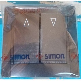 Resim Simon 34 Renkli Jaluzi Kumanda Anahtarı Çerçeveli 